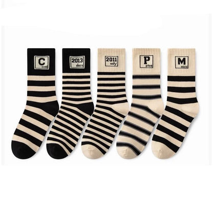 5 Pairs Kids Boys Girls Socks Children Baby Toddler Sport Socks School Students Spring Autumn Soft Cotton Fashion Mid Tube Socks