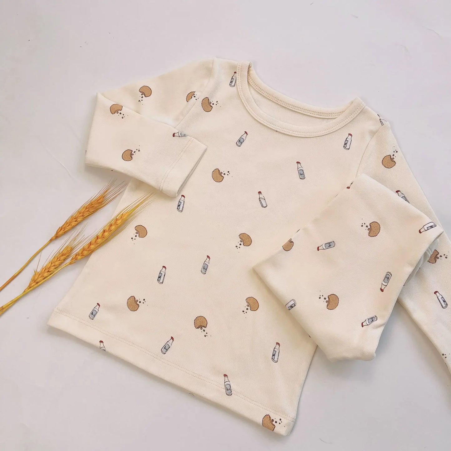 Baby Pajamas Casual Home Clothes Children's Clothing Cherry Lemon Flowers Pajama Baby Infant Autumn Spring Winter 2022