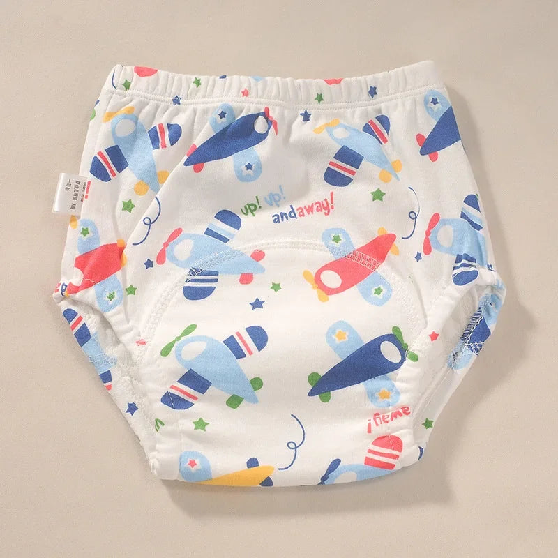Baby Waterproof Reusable Training Pants Cute Cotton Baby Diaper Infant Shorts Nappies Panties Nappy Changing Underwear Cloth New