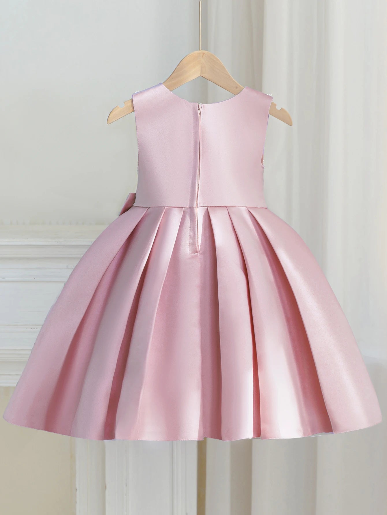 Girls Party Dresses Sleeveless Green Princess-style Dress Suitable for Wedding Flower Girl Birthday Party Evening Wear