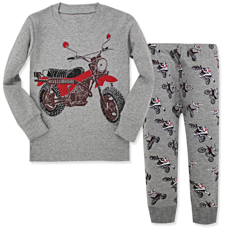 Kid Pajamas Set Baby Boy Clothes Girl Sleepwear Nightwear Children Santa Claus Christmas Pyjamas Cotton Clothing Set 2-7T