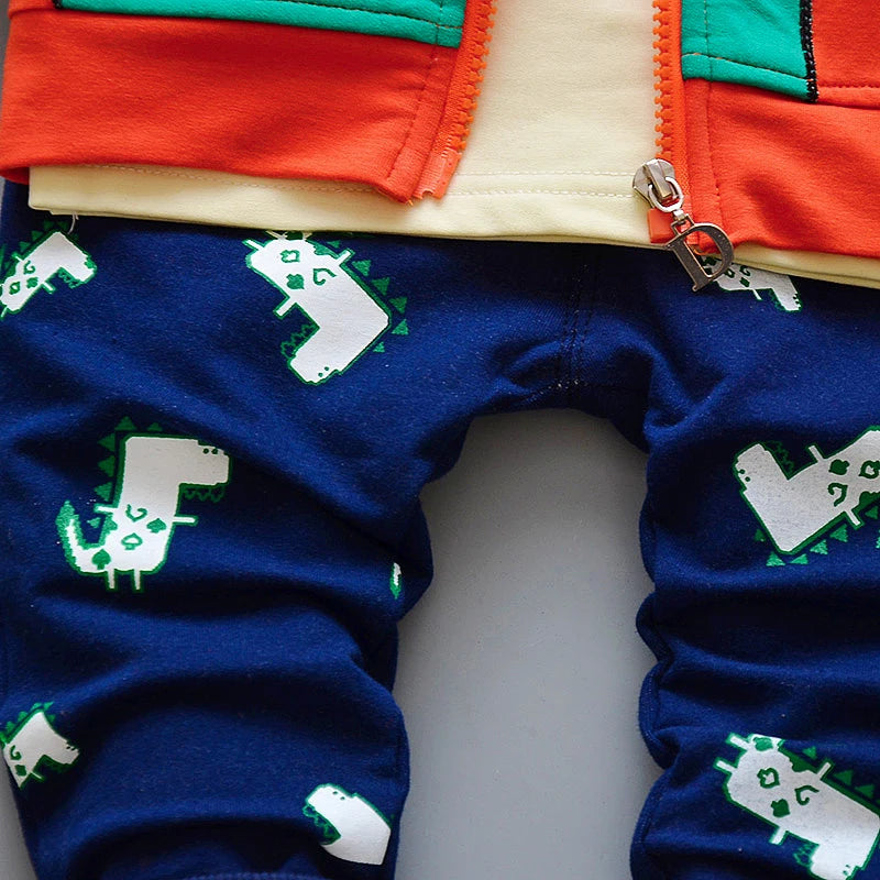 Baby Boy Clothing set fashion Cotton Hooded Tops+Pants 3pcs Outfits Infnat Boys Tracksuit newborn kids clothes Sets