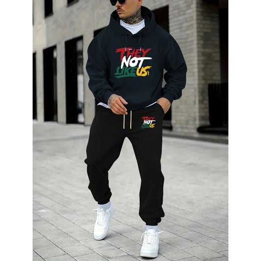 Men'S Sports Suit - Fashionable Long-Sleeved Hoodie And Casual Jogger Pants Very Suitable For Spring/Autumn Outdoor Activities