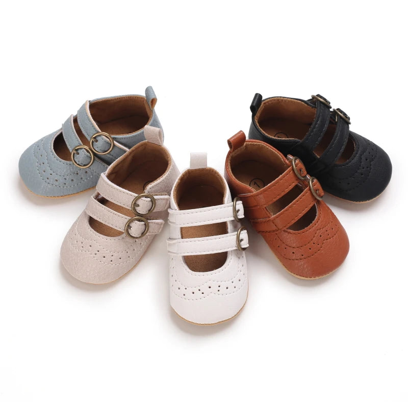 New Baby Girl Shoes Fashion Flower Flats Non-slip Newborn Toddler First Walkers Formal Sandals
