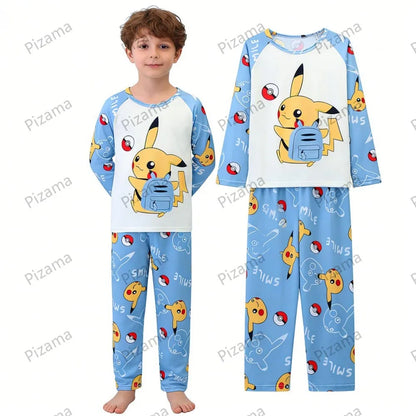 Boys Pajamas Sets Toddlers Girl Fashion Clothes Suits Girls Clothes Pajamas Unisex Kids Clothing Sets Pikachu Children Pyjamas