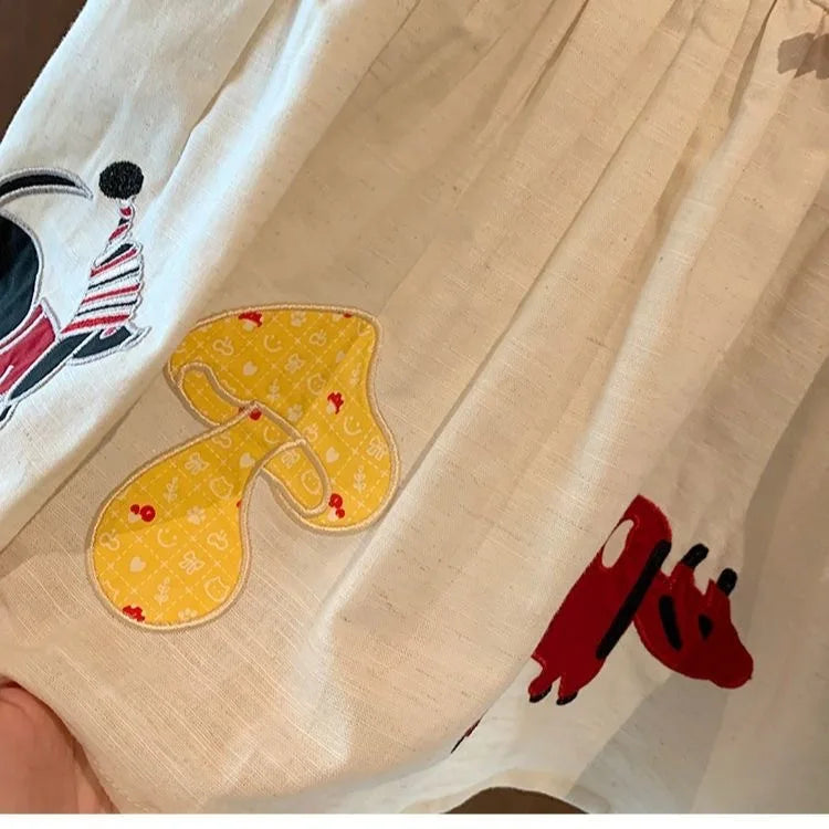 Girls' Vacation Dress 2025 New Summer Style Fashionable Dress for Children and Baby Girls, Cute Vest Dress