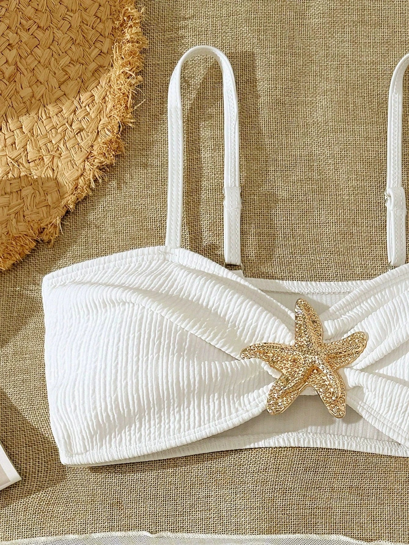 Teen Girl's Swimsuit 3pcs Bikini Set Bathing Suit for Girls 7-16 Years Thin Straps Summer Outfits  Beach Swimwear Soild Color