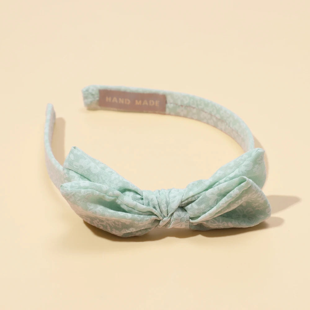Baby Accessories For Newborn Toddler Kids Baby Girl Boy Hairband Cotton Hair Hoop Exquisite Printed Large Bow Hair Accessories