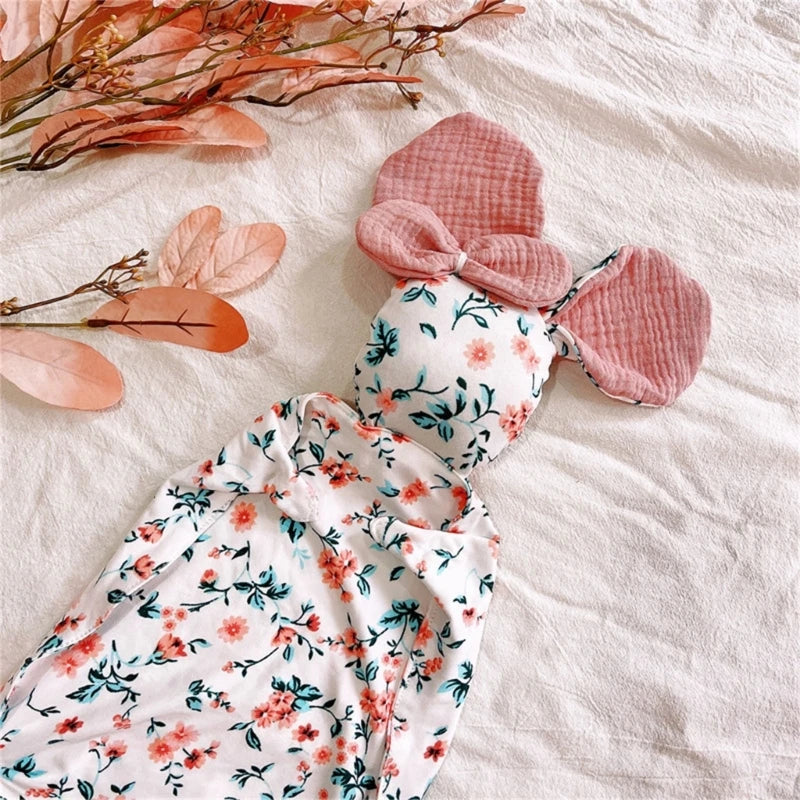 Stuffed Goose Baby Towel Cotton Baby Sleeping Cuddling Security Blanket Newborn Soothe Appease Towel Kids Face Towel Washcloth