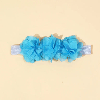 Baby Accessories For Newborn Toddler Kids Baby Girl Boy Headband Solid Chiffon Flower Hairband Princess Elastic Kids Headwear