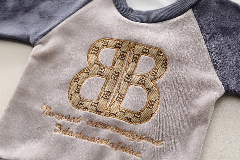 Winter Baby Boys Clothes Autumn Boys Clothing Sets Cute Cartoon Coat + Vest + Pants Girls Suits 1 2 3 4 Years New Kids Clothes