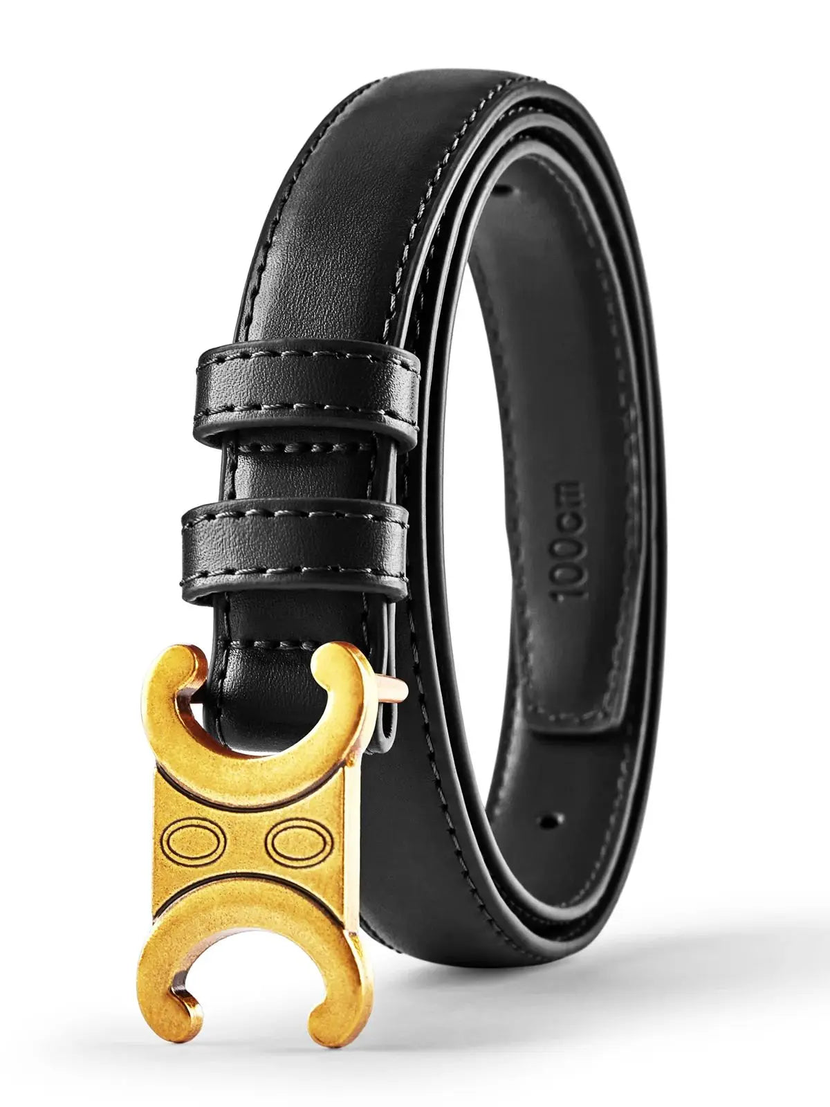 Fashion Women Belts High Quality Gold Buckle Best Matching Dress Jeans Belts for women