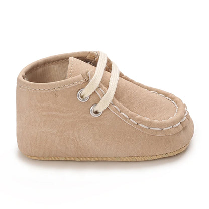Classic Casual  Baby Shoes for Boys 0-1 Year Old Lace-Up Spring Autumn Soft Sole Comfortable Casual Walking Shoes
