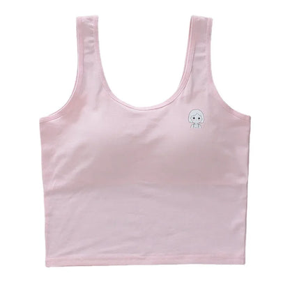Girls Vest Long Cotton Children Tube Top Puberty Girls Bra Summer Wear Student Suspender Underwear Girl Underwear