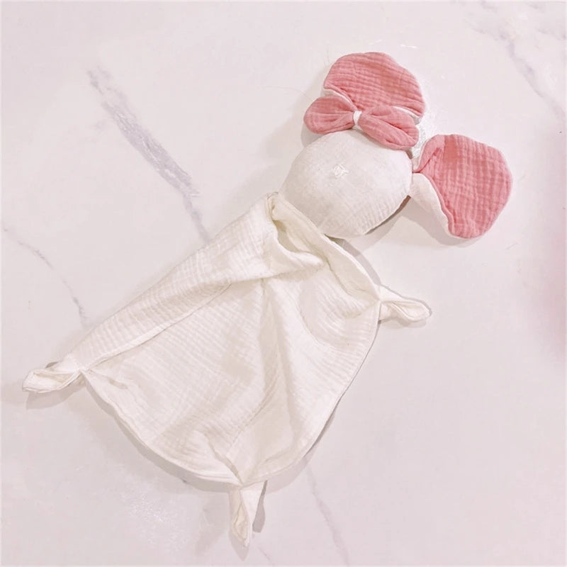 Stuffed Goose Baby Towel Cotton Baby Sleeping Cuddling Security Blanket Newborn Soothe Appease Towel Kids Face Towel Washcloth