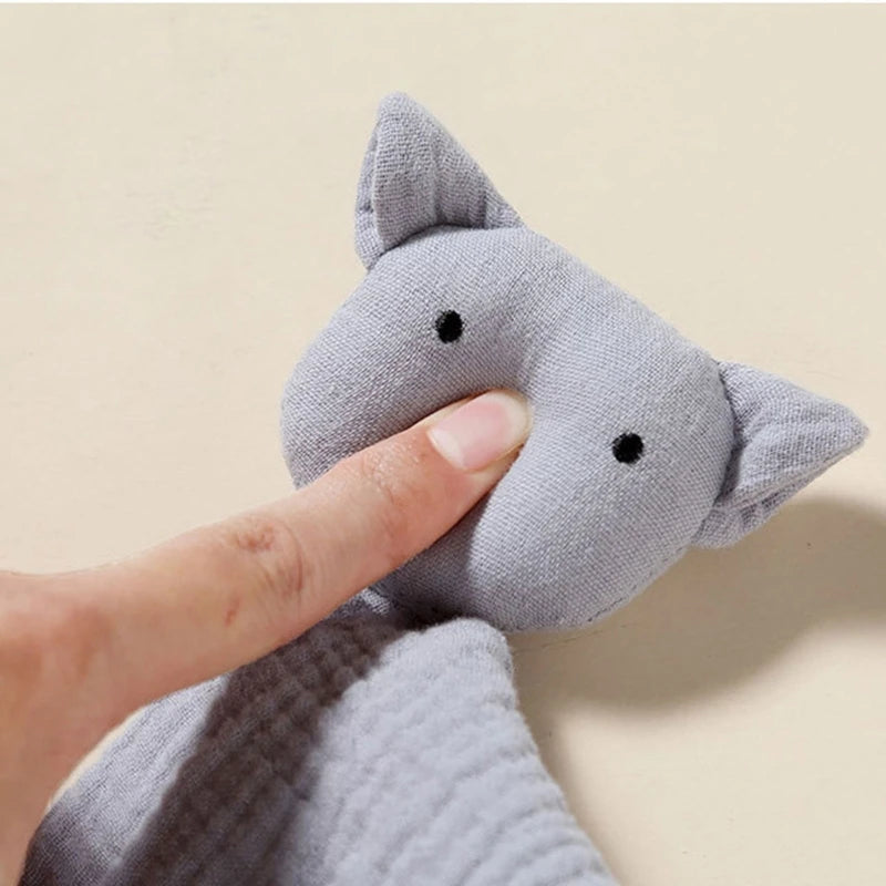 Stuffed Goose Baby Towel Cotton Baby Sleeping Cuddling Security Blanket Newborn Soothe Appease Towel Kids Face Towel Washcloth