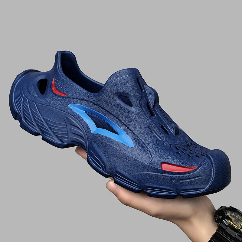 Men's 2025 Summer Outdoor Wear Non-Slip, Anti-Odor Breathable Sandals Wading Beach Sports All-Inclusive Sandals and Slippers