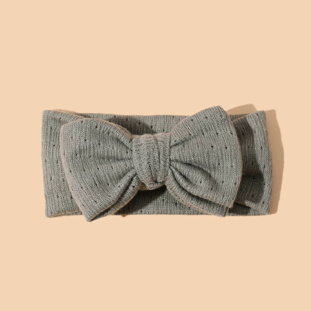 Baby Girl Hair Accessorie Solid Elastic Bow Hair Bands for Girls Soft Comfortable Baby Headband Cute Infant Photography Props