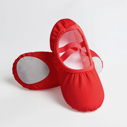 Ballet Shoes Canvas for Girls Kid Dance Slippers Split Sole Gymnastics Yoga Dancing Shoes for Kids Ballerina Ballet Flat Shoes