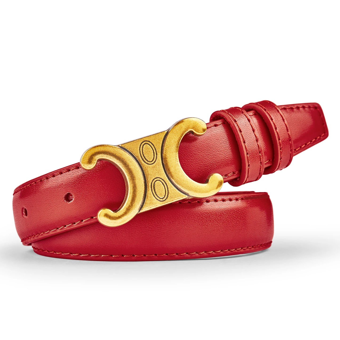 Fashion Women Belts High Quality Gold Buckle Best Matching Dress Jeans Belts for women