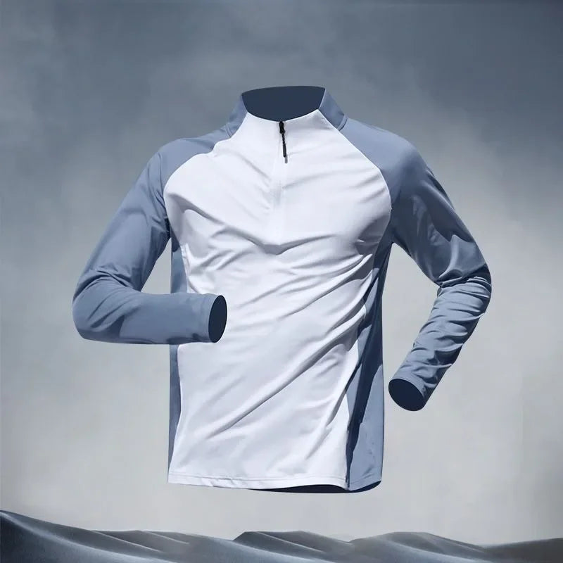 Men's Quick Dry Tracksuits T-shirt Pants Spring Autumn Stand Collar Long Sleeve Breathable Sports Fitness Training Quality Suits