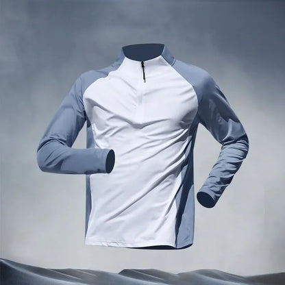 Men's Quick Dry Tracksuits T-shirt Pants Spring Autumn Stand Collar Long Sleeve Breathable Sports Fitness Training Quality Suits