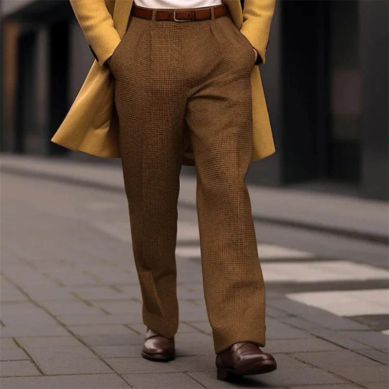 Men's Fashion Pants Men's Suit Pants Trousers Business Casual Pants Front Chino Office Formal Dress Pants Men's Jogging Pants