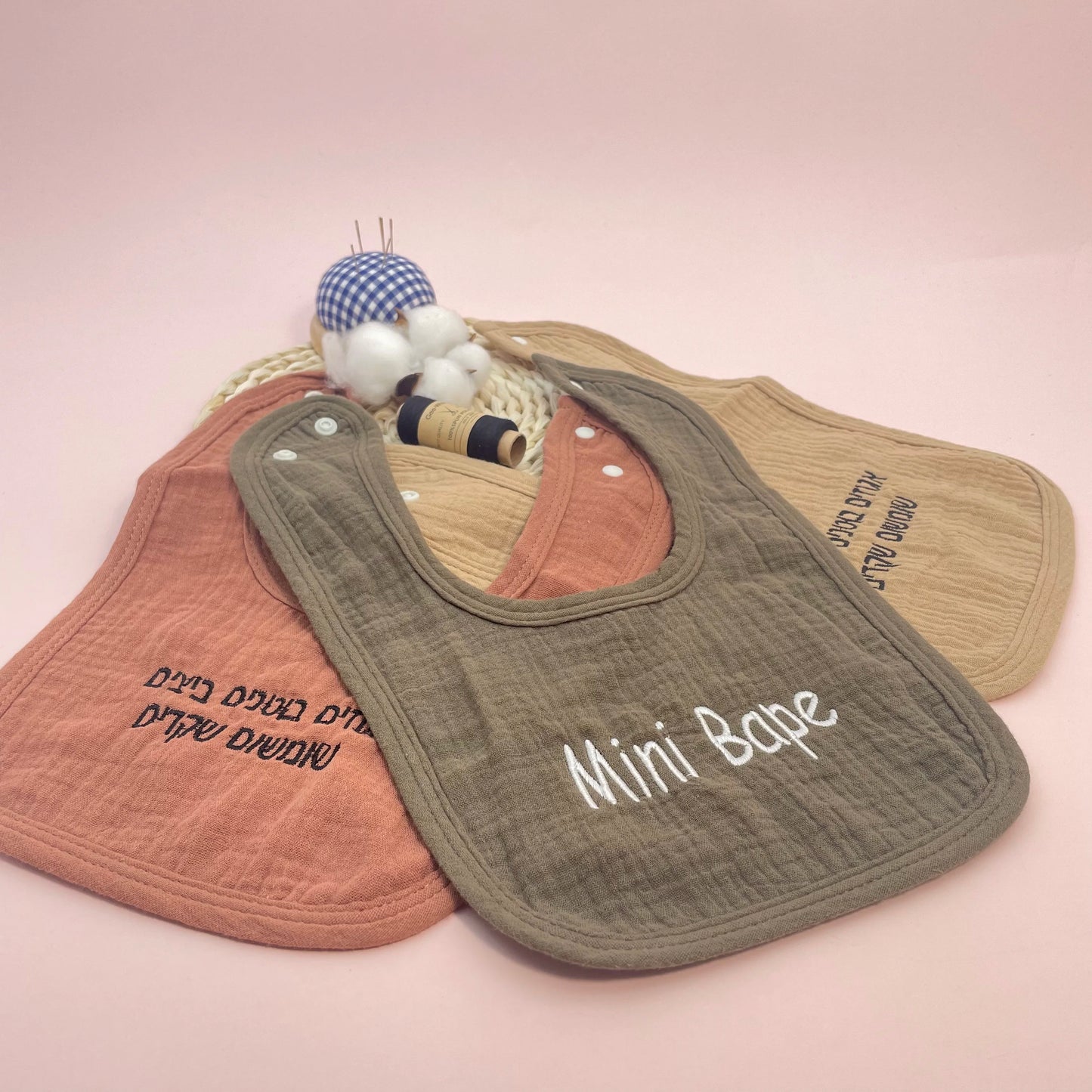 Personalized Baby Saliva Towel Pure Cotton Scarf Baby Feeding Stuff Infant Boys & Girls Custom Name Bib Gift 2Pcs