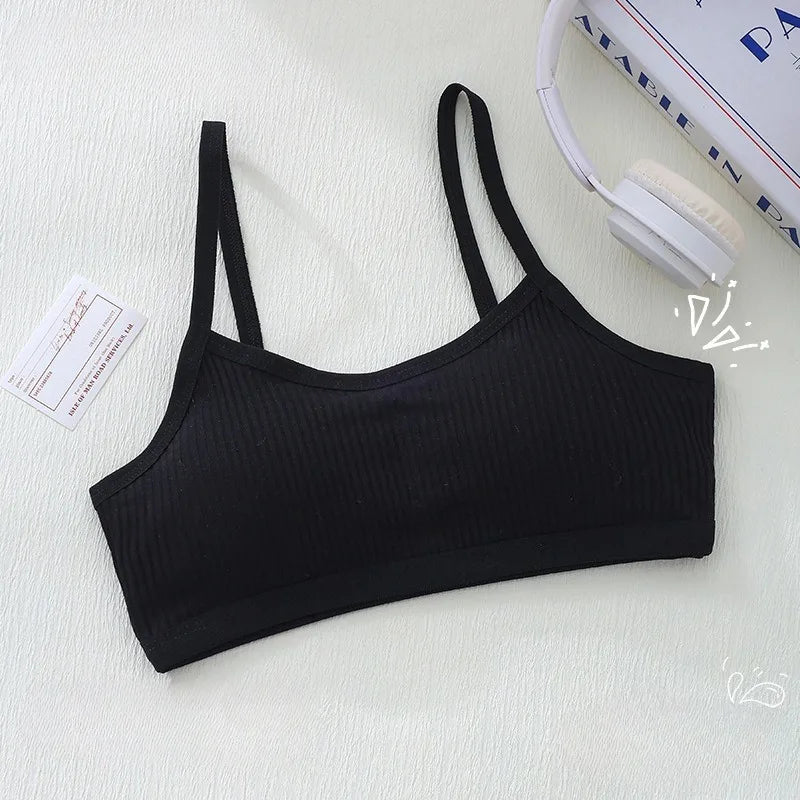Girls Bra for Children Undershirts Girls Children's Underwear Vest Breathable Little Girl Underwear Kids Lingerie 100% Cotton