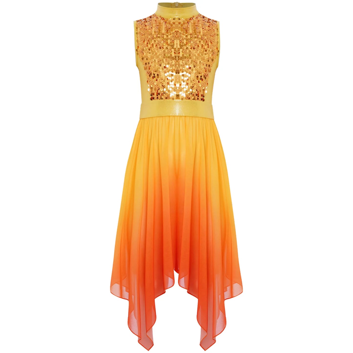 Girls Lyrical Dance Dress Kid Celebration of Spirit Church Dress Children Dancewear Stage Performance Wordhip Liturgical Costume