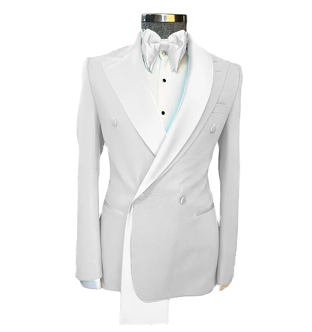 Men's Suits Single Jackets Wedding Groom Tuxedos Peak Lapel Design Blazer for Men Fashion Customization Clothing