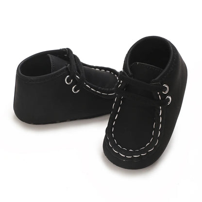 Classic Casual  Baby Shoes for Boys 0-1 Year Old Lace-Up Spring Autumn Soft Sole Comfortable Casual Walking Shoes