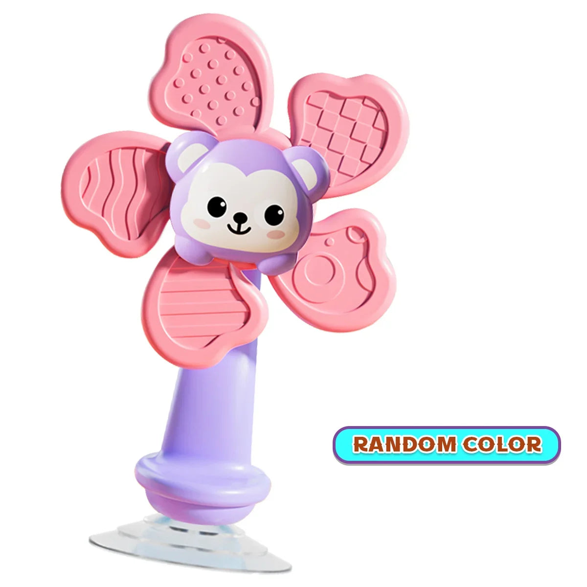 Baby Bath Toy Bathing Sucker Spinner Suction Cup Cartoon Rattles Fidget Educational Toy Children Boy Girl Gift Funny Development