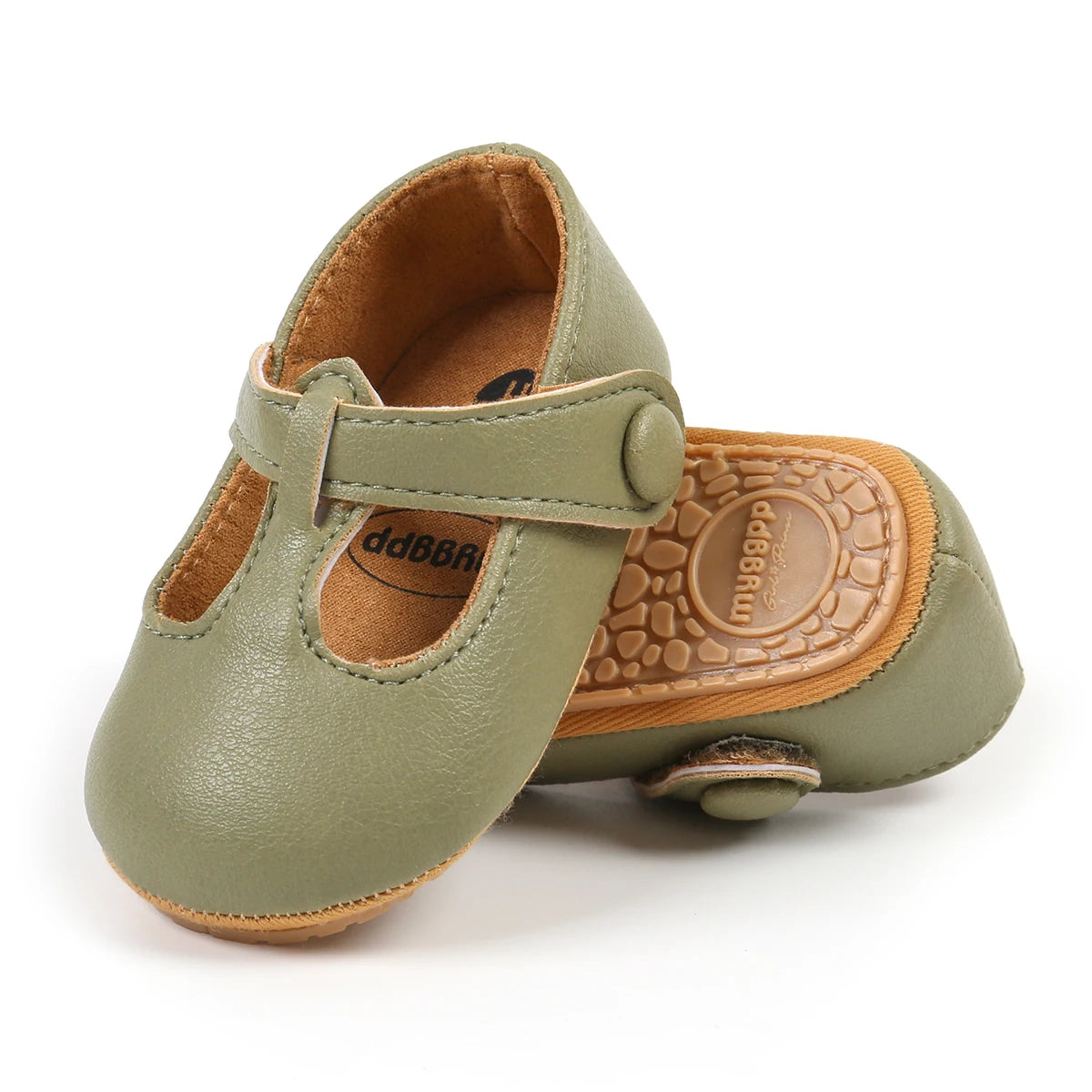 Baby Boys Girls Shoes Infant Leather Rubber Sole Anti-slip Toddler First Walkers Crib Shoes Newborn Girl Princess