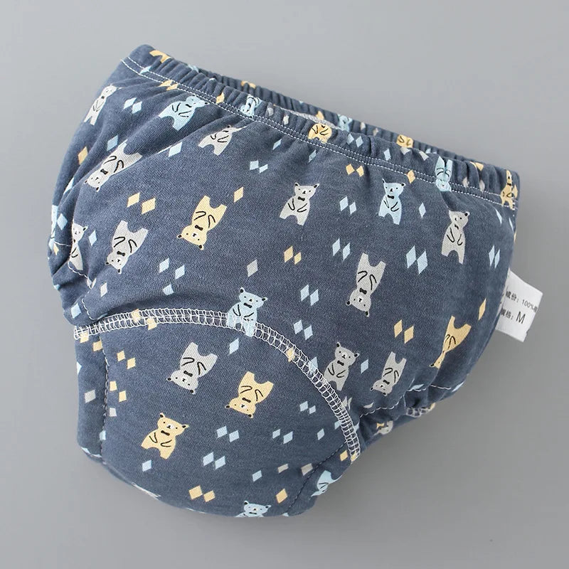 Baby Training Pants Cotton Cloth 6 Layers Cloth Baby Diapers Breathable Reusable Washable Children Underwear Cloth Diapers