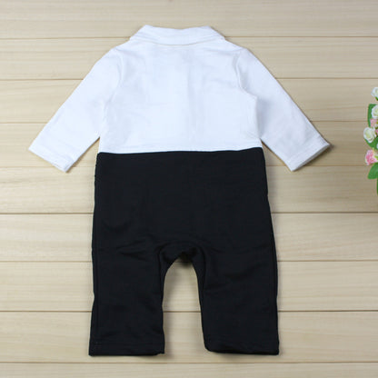 Baby Clothes Set Newborn Gentleman Boys   Boss Outfit Romper Coat 1 Year Old  Birthday  Formal Wedding Suit