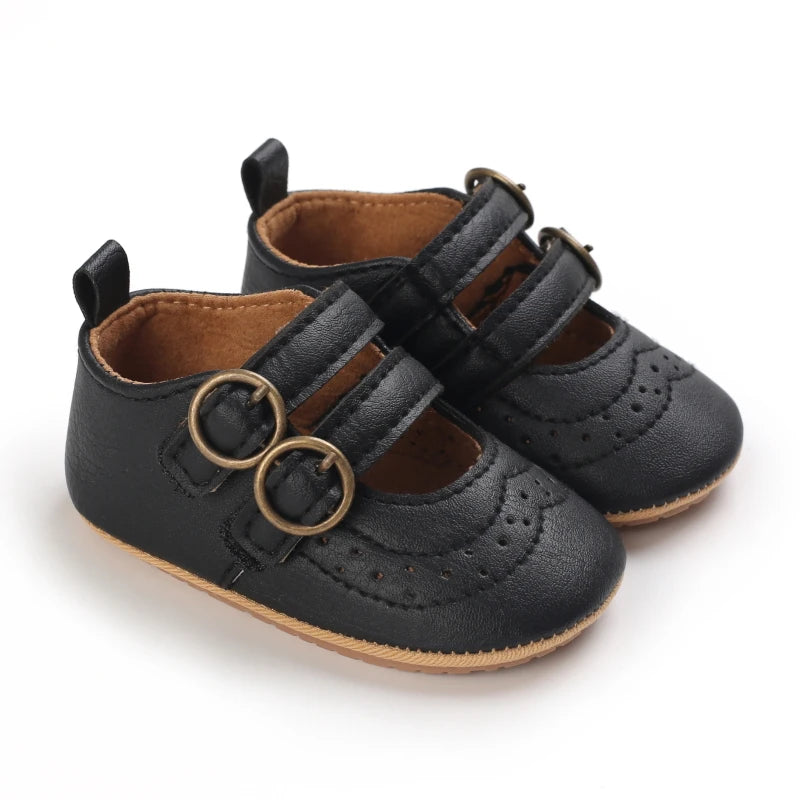 New Baby Girl Shoes Fashion Flower Flats Non-slip Newborn Toddler First Walkers Formal Sandals