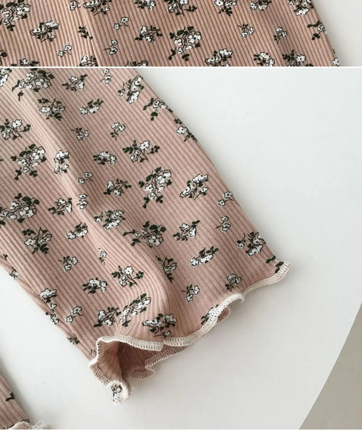 Baby Girls Summer Sleepwear Sweet Floral Short Sleeve Pajamas Sets Toddler Kids Thin Pyjamas Comfortable Children Nightwear