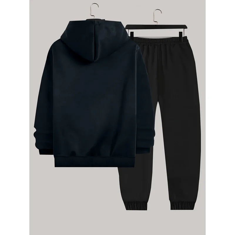 Men'S Sports Suit - Fashionable Long-Sleeved Hoodie And Casual Jogger Pants Very Suitable For Spring/Autumn Outdoor Activities