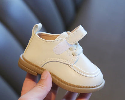 Baby Shoe 2023 Spring New British Style Leather Shoe for Boy Girl Soft Bottom Anti-slip Comfortable Shoe First Walkers Kids Shoe