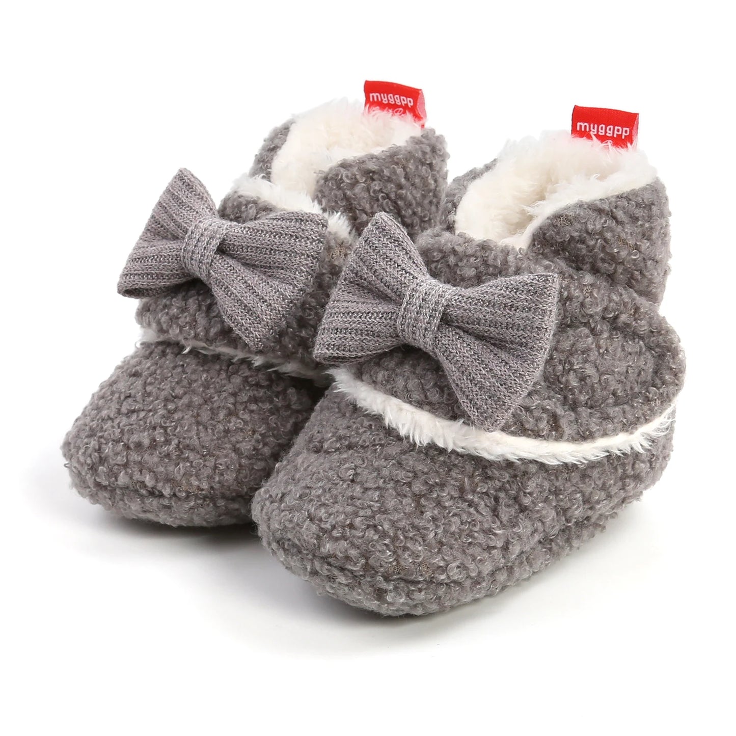Baby Booties for Boys Girls with Soft Lining Non Slip Gripper Newborn Infant Slipper Socks Toddler First Walker Crib Shoes 0-18