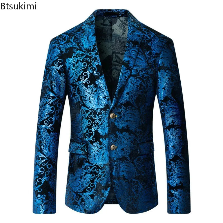 2026 Men's Suit Two Piece Sets Single-breasted Blazer Jackets and Pants Wedding Suits for Men Party Banquet Tuxedo Dress Outfits