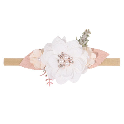 Baby Girl Headband Cute Flower Elastic Hair Band Newborn Head Toddler Headband Headwear Baby Hair Accessories Christmas Gifts
