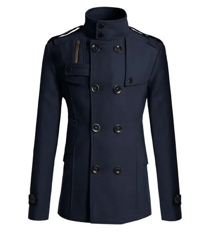Medieval Coat Man New Men Wool Overcoat For Male Suit Woolen Windbreaker Coats Outer Wear Clothing Detective Cosplay Costumes