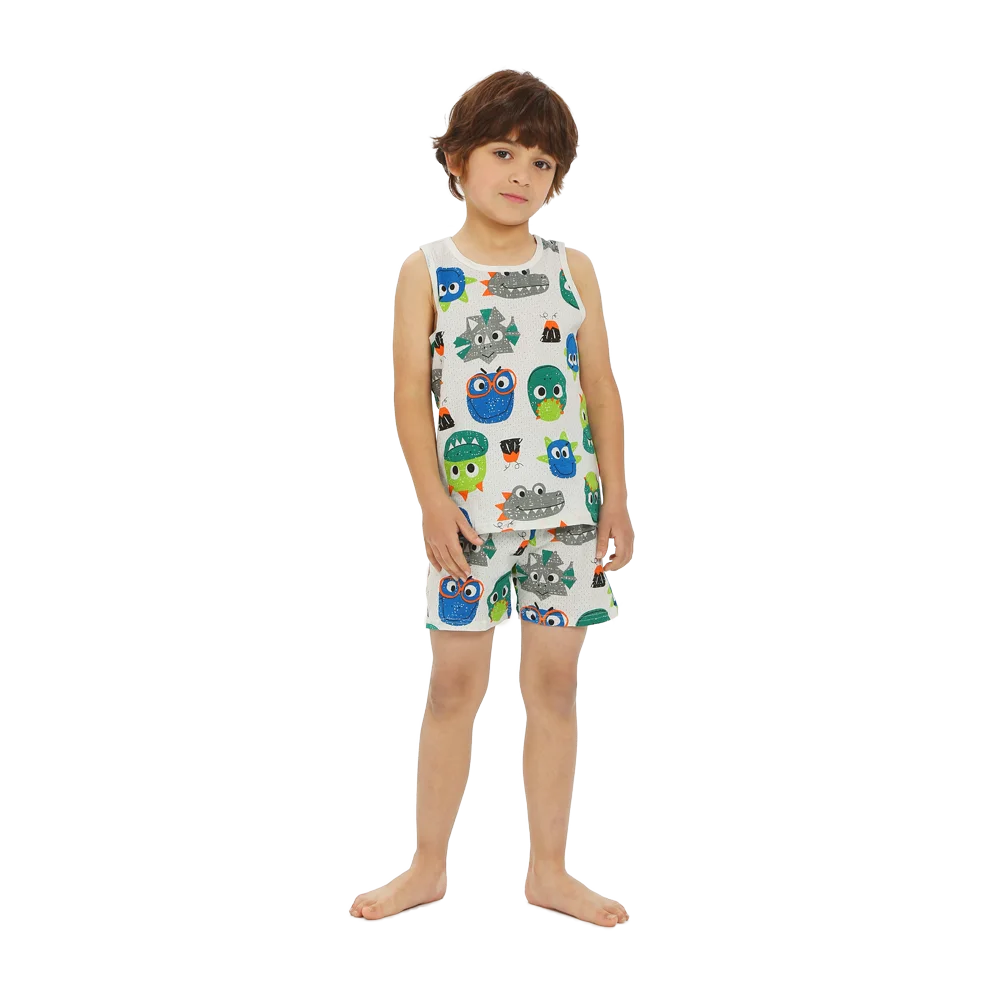 Girls Pajamas Sets 0 to 1 2 3 4 5 6 7 8 9 Years Cute Cat Print 100% Cotton Cartoon Boys Pyjamas Dino Kids Children Home Clothing
