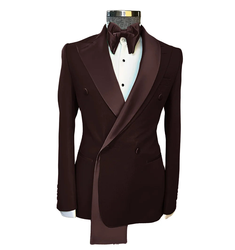 Men's Suits Single Jackets Wedding Groom Tuxedos Peak Lapel Design Blazer for Men Fashion Customization Clothing