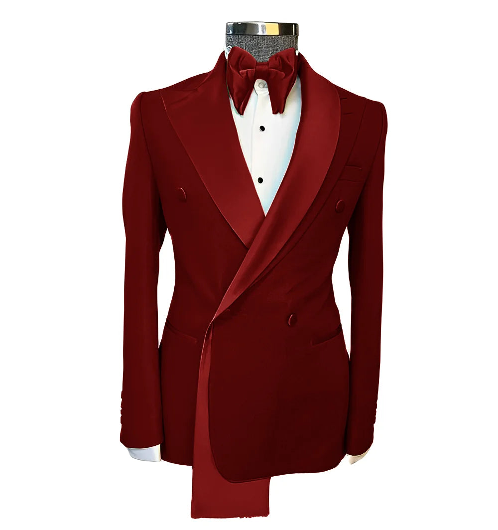 Men's Suits Single Jackets Wedding Groom Tuxedos Peak Lapel Design Blazer for Men Fashion Customization Clothing