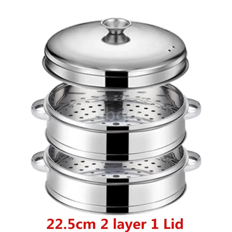 Stainless Steel Pot Steamer Rice Cooker Food Steaming Grid with Double Ear Drain Basket Kitchen Cooking bamboo steamer cooker