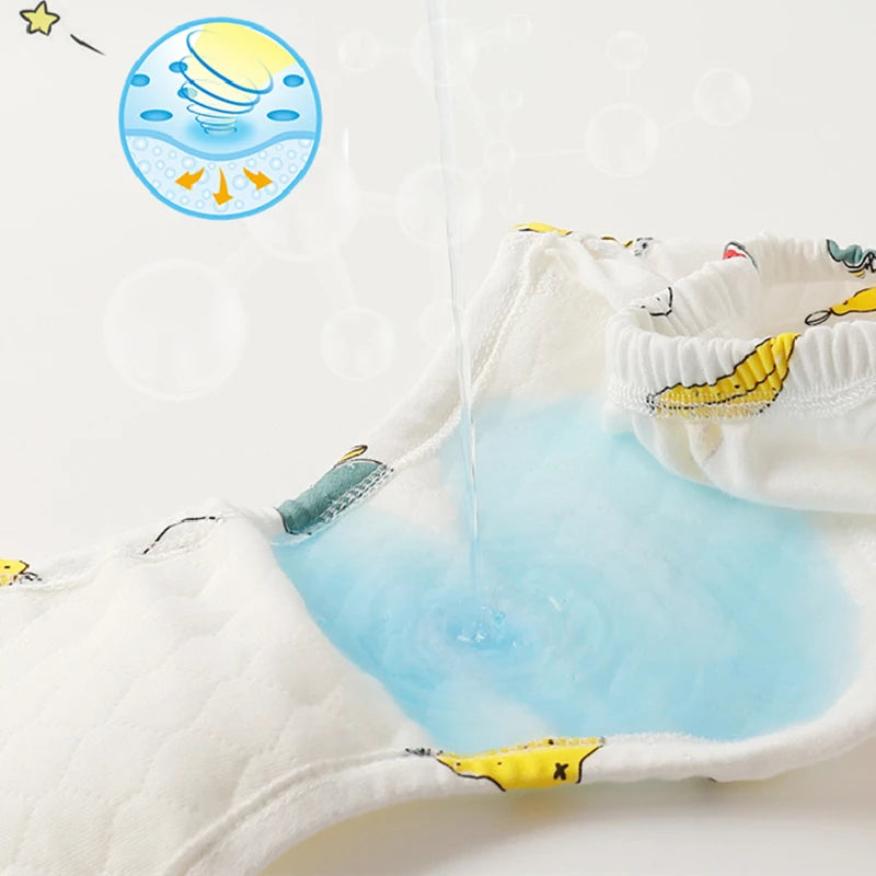 3PCS/1PCS Newborn Training Pants Baby Shorts Washable Underwear Boy Girl Cloth Diaper Reusable Nappies Infant Stuff Accessory