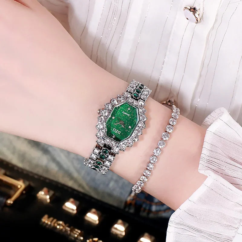 Women's Watches New Famous Luxury Brands Women Watch Fashion Rhinestone Stainless Steel Quartz Ladies Wristwatches Reloj Mujer